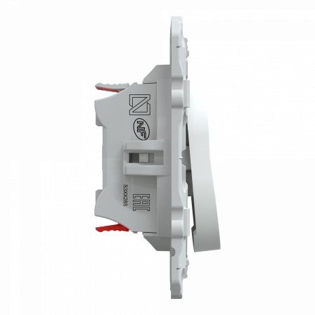 Ovalis - combiné va et vient+poussoir - 10AX - Blanc