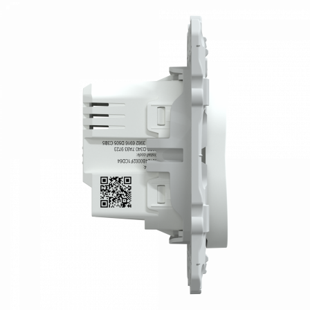 Wiser Ovalis - bouton poussoir - 10A - zigbee - Blanc