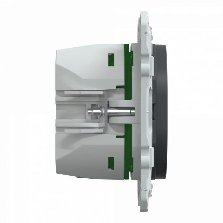 Ovalis - Chargeur USB type A 7,5W +C 45W - Forte puissance type C - Anthracite