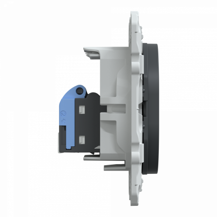 Ovalis - prise RJ45 cat.6 STP - grade 2TV min à grade 3TV (+ multi) - Anthracite