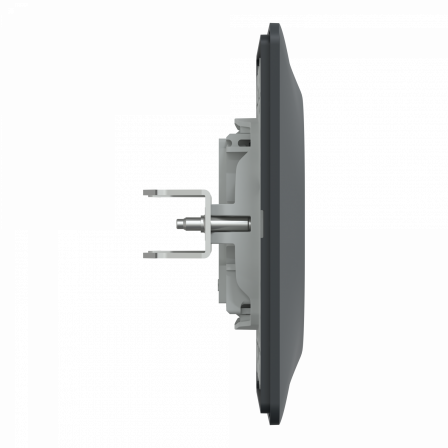 Ovalis - Prise téléphone en T - 8 contacts - avec plaque - Anthracite