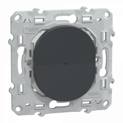 Wiser Ovalis - variateur poussoir - 2 fils - zigbee - Anthracite