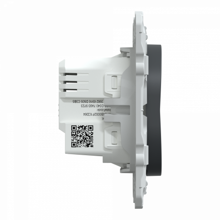 Wiser Ovalis - bouton poussoir - 10A - zigbee - Anthracite