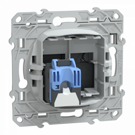 Ovalis - prise RJ45 cat.6 STP - grade 2TV min à grade 3TV (+ multi) - Anthracite