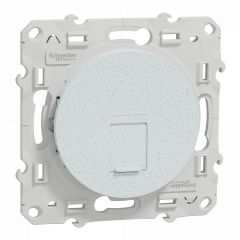 Odace - prise RJ45 cat.6 UTP - grade 1 à 2 (tél. + info.) - à vis - blc recyclé