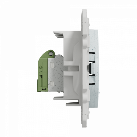 Odace - prise RJ45 cat.6 UTP - grade 1 à 2 (tél. + info.) - à vis - blc recyclé