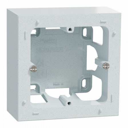 Odace Styl -  boîte pour montage en saillie 1 poste blanc recyclé 1 poste