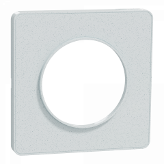 Odace Touch - plaque 1 poste blanc recyclé