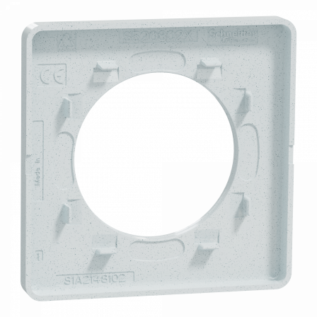 Odace Touch - plaque 1 poste blanc recyclé