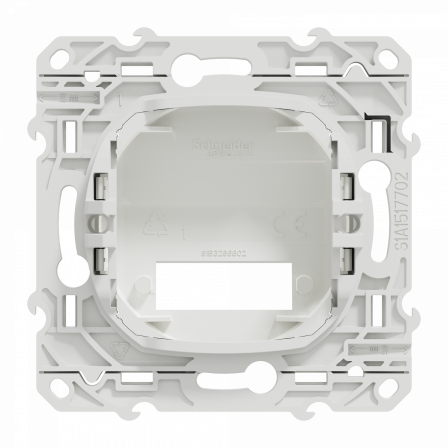 Odace - blanc - prise optique 2 sorties - compléter avec traversée VDIB6082001