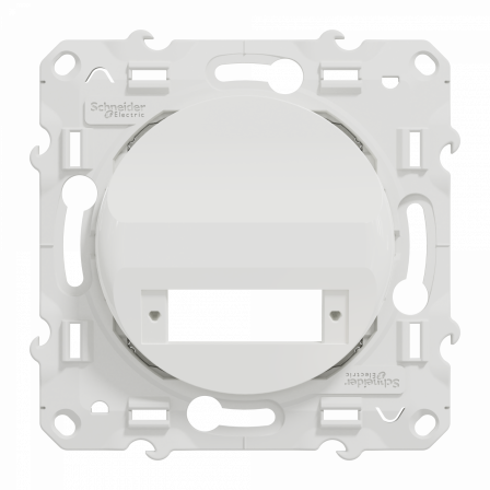 Odace - blanc - prise optique 2 sorties - compléter avec traversée VDIB6082001
