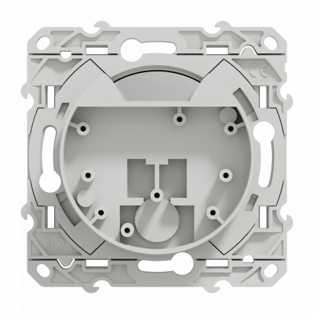 Odace - prise multiservice - blanc - griffes montées