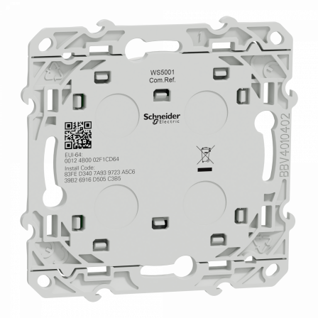 Wiser Odace : interrupteur centralisé sans fil 2 ou 4 BP Blanc