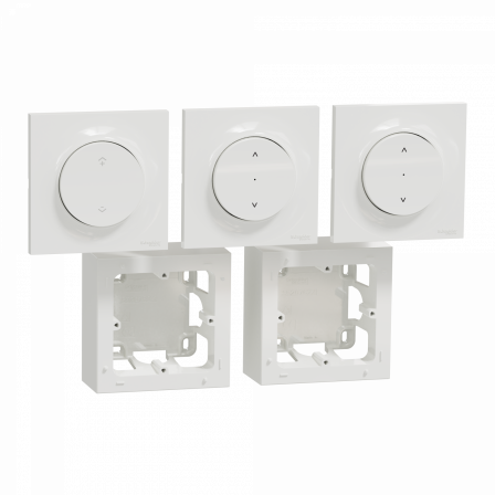 Wiser Odace - Kit commande sans fils et 2 volets roulants zigbee 3.0 saillie