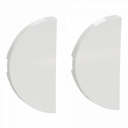 Odace - blanc - enjoliveur double va-et-vient - double poussoir - vv + poussoir