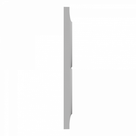 Odace Styl -  plaque 2 postes verticaux entraxe 57mm aluminium