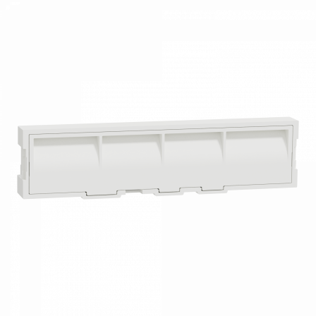 Odace Styl Pratic - plaque porte etiquette avec bloc lumineux 1 poste blanc