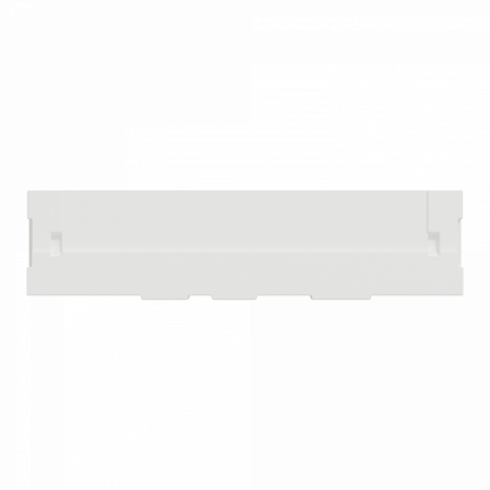 Odace Styl Pratic - plaque porte etiquette avec bloc lumineux 1 poste blanc