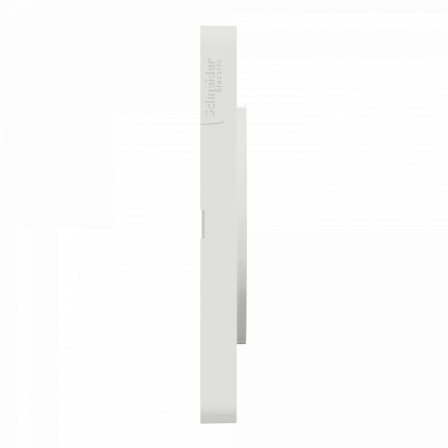 Odace Touch - plaque 2 postes horiz/vert 71mm aluminium brossé avec liseré blanc