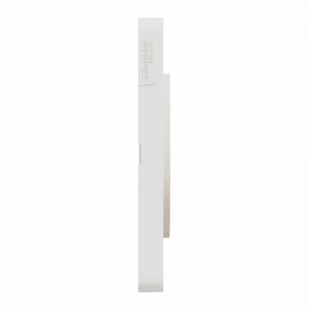 Odace Touch - plaque 3 postes horiz/vert 71mm bois naturel avec liseré blanc