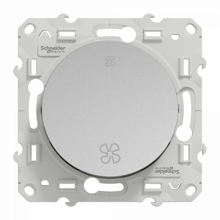 Odace - interrupteur VMC - aluminium - sans position arrêt