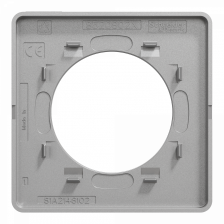 Odace Touch - plaque 1 poste aluminium