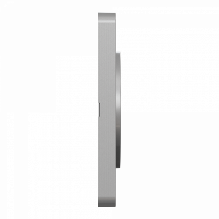 Odace Touch - plaque 1 poste aluminium brossé avec liseré aluminium