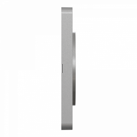 Odace Touch  - plaque 1 poste Kvadrat perle avec liseré aluminium