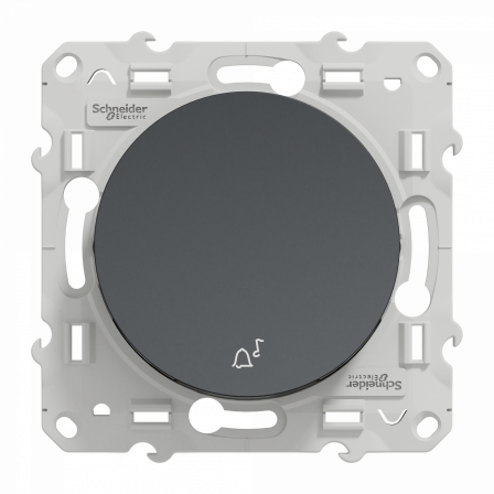 Odace - poussoir à fermeture - anthracite - 10A