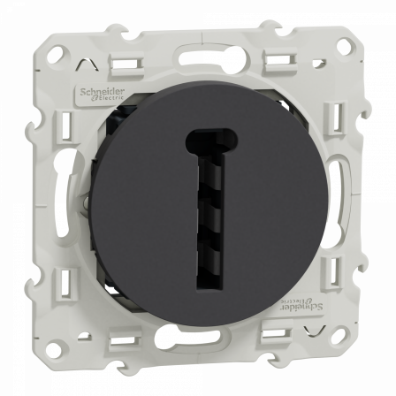 Odace - conjoncteur en T - anthracite - 8 contacts