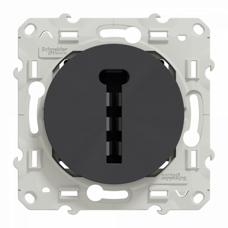 Odace - conjoncteur en T - anthracite - 8 contacts