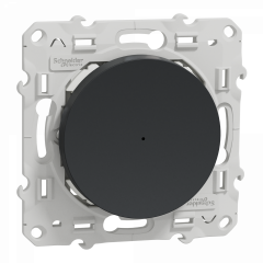 Wiser Odace - variateur poussoir - 2 fils - zigbee - anthracite