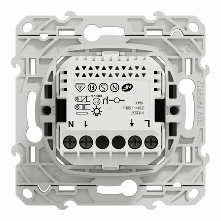 Wiser Odace - bouton poussoir - 10A - zigbee - anthracite