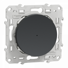 Wiser Odace - bouton poussoir - 10A - zigbee - anthracite