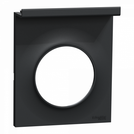 Odace Styl Pratic - plaque support téléphone mobile 1 poste anthracite