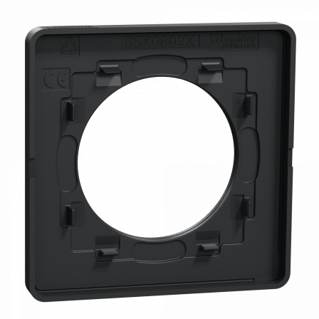 Odace Touch - plaque 1 poste ardoise avec liseré anthracite