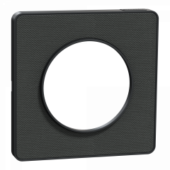 Odace Touch  - plaque 1 poste Kvadrat ombre avec liseré anthracite