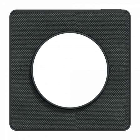 Odace Touch  - plaque 1 poste Kvadrat ombre avec liseré anthracite