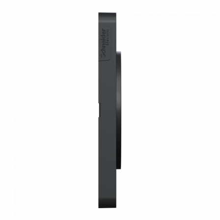Odace Touch - plaque 4 postes horiz/vert 71mm aluminium brossé avec liseré anth