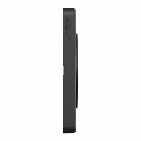 Odace Touch - plaque 4 postes horiz/ver 71mm ardoise avec liseré anthracite