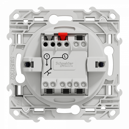 Odace - bouton poussoir - cobalt - 10A