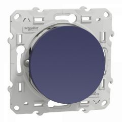 Odace - bouton poussoir - cobalt - 10A