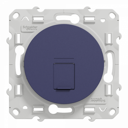 Odace - prise RJ45 - cobalt - sans connecteur (empreinte Infraplus)