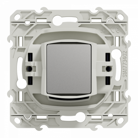 Odace - prise TV simple - cobalt - fixation par vis