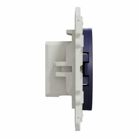 Odace - prise TV simple - cobalt - fixation par vis