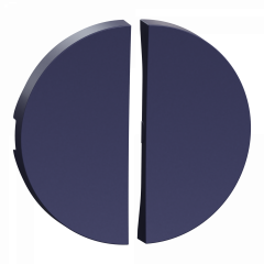 Odace - enjoliveur double - va-et-vient et poussoir - cobalt