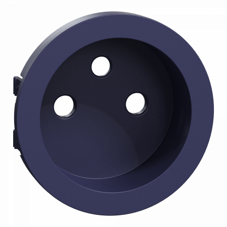 Odace  - enjoliveur seul - prise de courant 2P+T 16A - cobalt