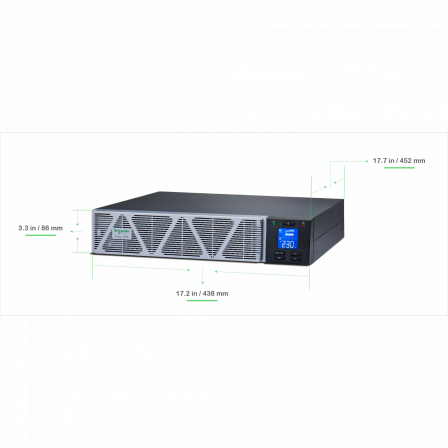 Easy UPS SRVS - Onduleur online 1kVA Bat Lithium-Ion Tour/Rack 1 ph 230V - IEC