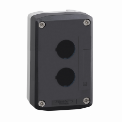 Harmony XAL - boite 2 trous Ø22 - couvercle gris foncé - fond gris clair