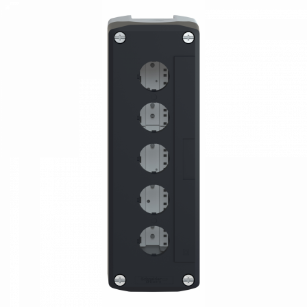 Harmony XAL - boite 5 trous Ø22 - couvercle gris foncé - fond gris clair